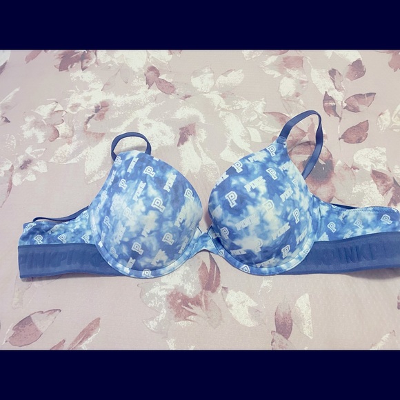 PINK Victoria's Secret Other - Pink Blue and White Bra-